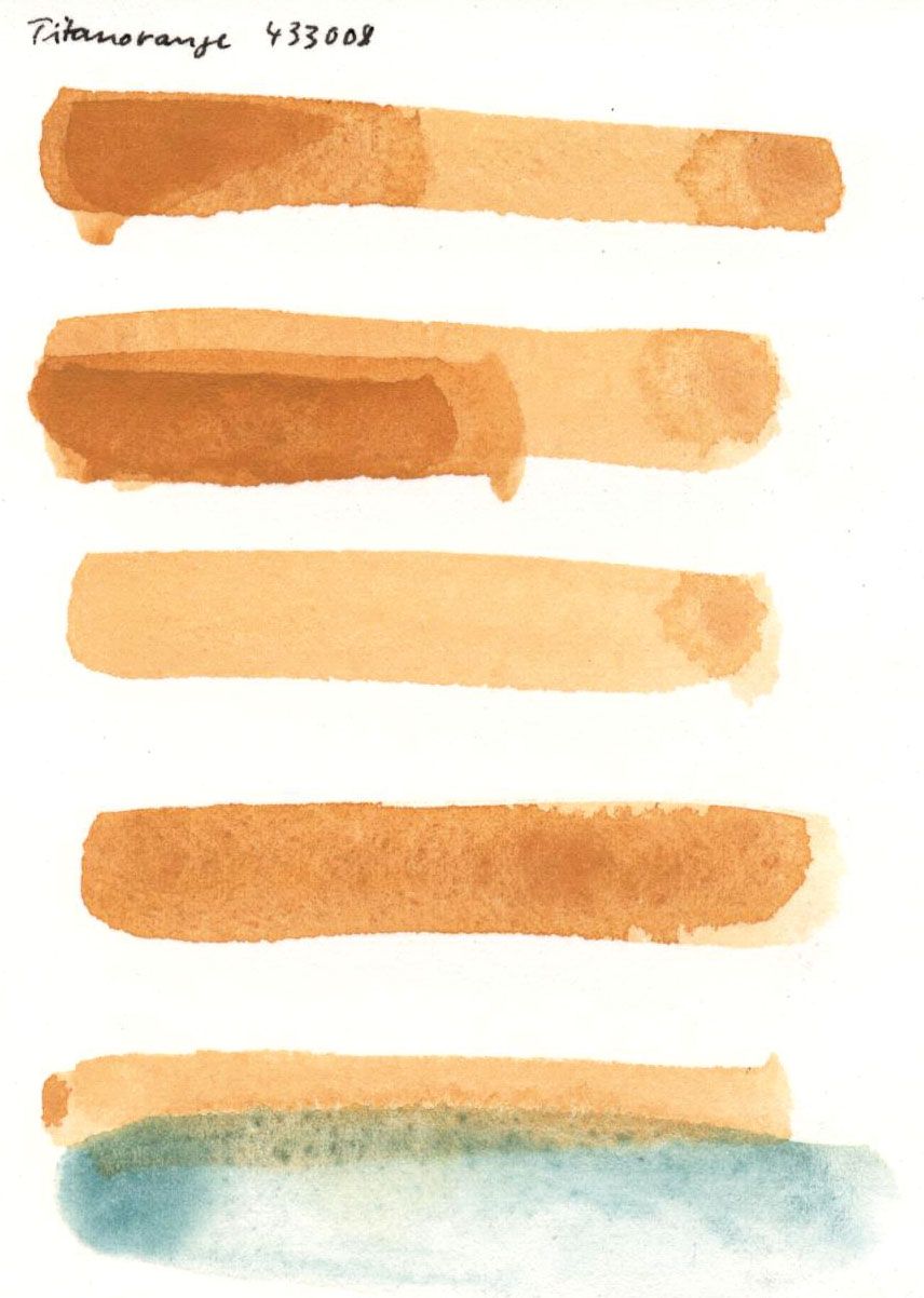 Kremer akvarel - titanově oranžová (plast, 3 x 1,8 x 1 cm)